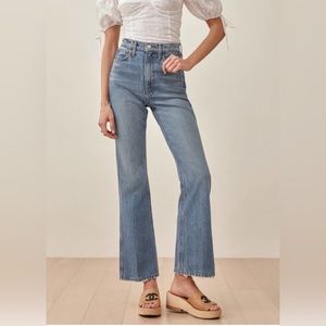 Reformation Georgia Retro High Rise Flare Jeans size 28